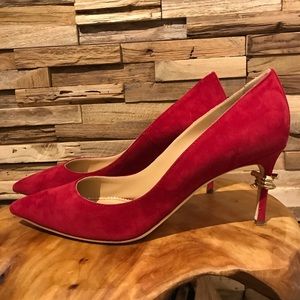 DSQUARED2 Red Suede Pumps